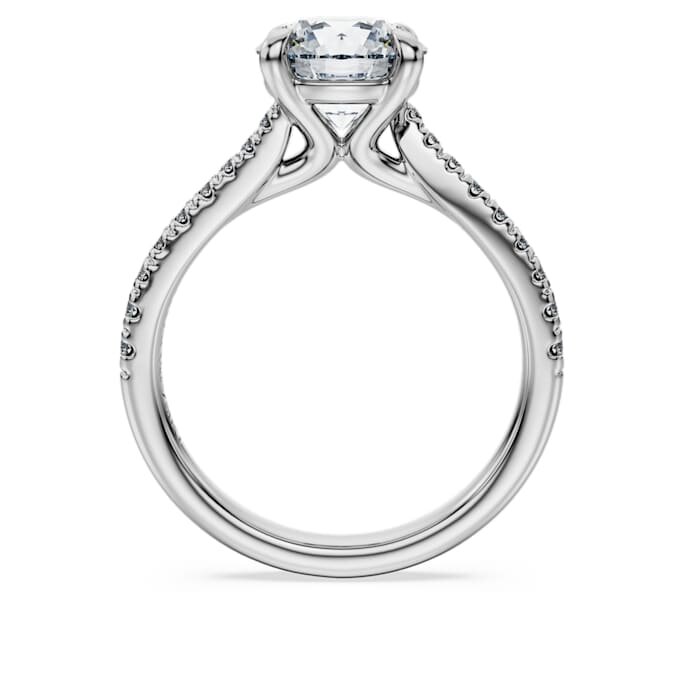 Eternity Solitaire Ring Lab-Grown Diamonds 2.25 Ct Tw, Round Shape, 14K White Gold Eternity Solitaire Ring Lab-Grown Diamonds 2.25 Ct Tw, Round Shape, 14K White Gold