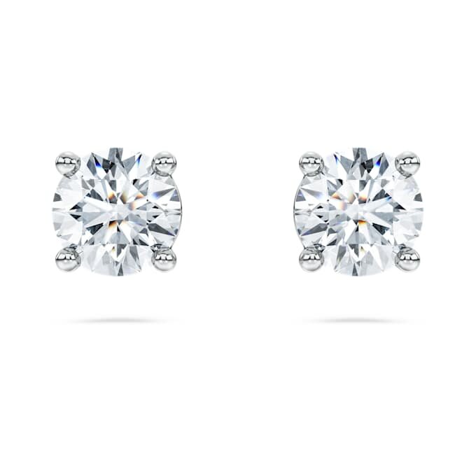 Eternity Solitaire Stud Earrings Lab-Grown Diamonds 1 Ct Tw, Round Shape, 14K White Gold Eternity Solitaire Stud Earrings Lab-Grown Diamonds 1 Ct Tw, Round Shape, 14K White Gold