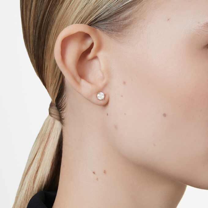 Eternity Solitaire Stud Earrings Lab-Grown Diamonds 1 Ct Tw, Round Shape, 14K Yellow Gold Eternity Solitaire Stud Earrings Lab-Grown Diamonds 1 Ct Tw, Round Shape, 14K Yellow Gold