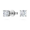 Eternity Stud Earrings Lab-Grown Diamonds 0.52 Ct Tw, Round Shape, Sterling Silver