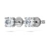 Eternity Stud Earrings Lab-Grown Diamonds 0.52 Ct Tw, Round Shape, Sterling Silver