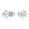 Eternity Stud Earrings Lab-Grown Diamonds 2.0 Ct Tw, Round Shape, 14K White Gold Eternity Stud Earrings Lab-Grown Diamonds 2.0 Ct Tw, Round Shape, 14K White Gold