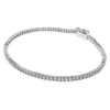 Eternity Tennis Bracelet Lab-Grown Diamonds 1.5 Ct Tw, Round Shape, 14K White Gold