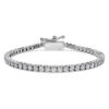 Eternity Tennis Bracelet Lab-Grown Diamonds 3 Ct Tw, Round Shape, 14K White Gold