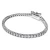 Eternity Tennis Bracelet Lab-Grown Diamonds 3 Ct Tw, Round Shape, 14K White Gold
