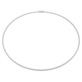 Eternity Tennis Necklace Lab-Grown Diamonds 3 Ct Tw, Round Shape, 14K White Gold Eternity Tennis Necklace Lab-Grown Diamonds 3 Ct Tw, Round Shape, 14K White Gold