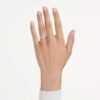 Eternity V Band Ring Lab-Grown Diamonds 0.25 Ct Tw, Round Shape, 14K White Gold