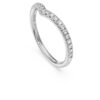 Eternity V Band Ring Lab-Grown Diamonds 0.25 Ct Tw, Round Shape, 14K White Gold