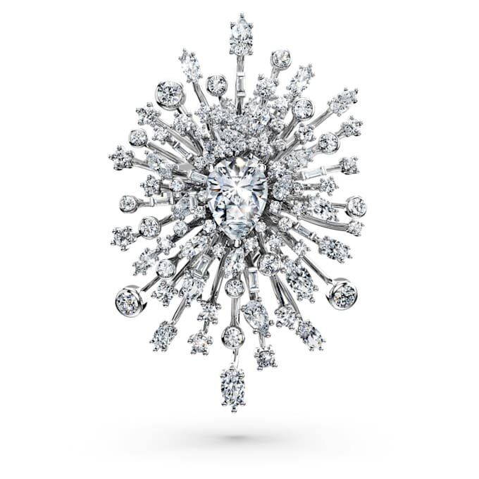 Galaxy Brooch Lab-Grown Diamonds 15.71 Ct Tw, Mixed Shapes, 18K White Gold Galaxy Brooch Lab-Grown Diamonds 15.71 Ct Tw, Mixed Shapes, 18K White Gold
