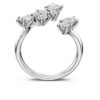 Galaxy Bypass Ring Lab-Grown Diamonds 1.25 Ct Tw, Mixed Shapes, 14K White Gold
