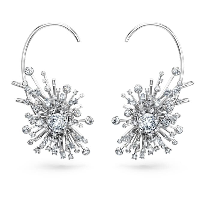 Galaxy Earrings Lab-Grown Diamonds 14.67 Ct Tw, Mixed Shapes, 18K White Gold Galaxy Earrings Lab-Grown Diamonds 14.67 Ct Tw, Mixed Shapes, 18K White Gold