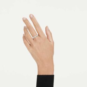 Galaxy Ring Lab-Grown Diamonds 1 Ct Tw, Mixed Shapes, 14K White Gold