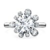 Galaxy Ring Lab-Grown Diamonds 2 Ct Tw, Round Shape, 14K White Gold