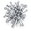 Galaxy Ring Lab-Grown Diamonds 9.5 Ct Tw, Mixed Shapes, 18K White Gold