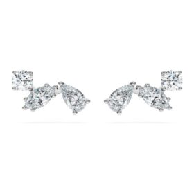 Galaxy Stud Earrings Lab-Grown Diamonds 0.5 Ct Tw, Mixed Shapes, Sterling Silver
