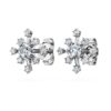 Galaxy Stud Earrings Lab-Grown Diamonds 0.5 Ct Tw, Round Shape, 14K White Gold