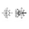 Galaxy Stud Earrings Lab-Grown Diamonds 0.5 Ct Tw, Round Shape, 14K White Gold