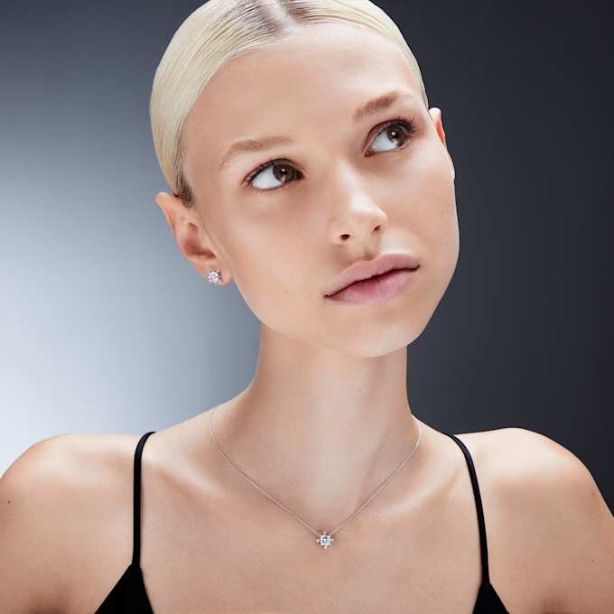 Galaxy Pendant Lab-Grown Diamonds 1.05 Ct Tw, Round Shape, 14K White Gold Galaxy Pendant Lab-Grown Diamonds 1.05 Ct Tw, Round Shape, 14K White Gold