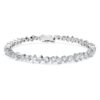 Galaxy Tennis Bracelet Lab-Grown Diamonds 5 Ct Tw, Mixed Shapes, 14K White Gold