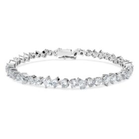 Galaxy Tennis Bracelet Lab-Grown Diamonds 5 Ct Tw, Mixed Shapes, 14K White Gold Galaxy Tennis Bracelet Lab-Grown Diamonds 5 Ct Tw, Mixed Shapes, 14K White Gold