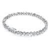 Galaxy Tennis Bracelet Lab-Grown Diamonds 5 Ct Tw, Mixed Shapes, 14K White Gold