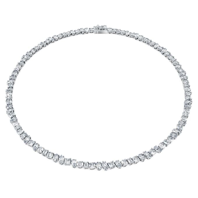 Galaxy Tennis Necklace Lab-Grown Diamonds 47.27 Ct Tw, Mixed Shapes, 18K White Gold Galaxy Tennis Necklace Lab-Grown Diamonds 47.27 Ct Tw, Mixed Shapes, 18K White Gold