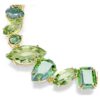 Gema Bracelet Mixed Cuts, Green, Gold-Tone Plated Gema Bracelet Mixed Cuts, Green, Gold-Tone Plated