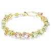 Gema Bracelet Mixed Cuts, Multicolored, Gold-Tone Plated