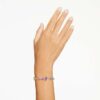 Gema Bracelet Mixed Cuts, Multicolored, Rhodium Plated