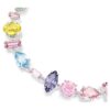 Gema Bracelet Mixed Cuts, Multicolored, Rhodium Plated