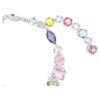 Gema Bracelet Mixed Cuts, Multicolored, Rhodium Plated