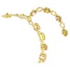 Gema Bracelet Mixed Cuts, Yellow, Gold-Tone Plated