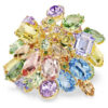 Gema Cocktail Ring Mixed Cuts, Multicolored, Gold-Tone Plated Gema Cocktail Ring Mixed Cuts, Multicolored, Gold-Tone Plated
