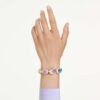 Gema Cuff Oversized Crystals, Mixed Cuts, Multicolored, Gold-Tone Plated
