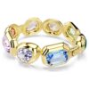 Gema Cuff Oversized Crystals, Mixed Cuts, Multicolored, Gold-Tone Plated