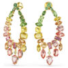 Gema Drop Earrings Mixed Cuts, Chandelier, Multicolored, Gold-Tone Plated Gema Drop Earrings Mixed Cuts, Chandelier, Multicolored, Gold-Tone Plated