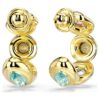 Gema Hoop Earrings Mixed Cuts, Multicolored, Gold-Tone Plated Gema Hoop Earrings Mixed Cuts, Multicolored, Gold-Tone Plated