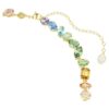 Gema Necklace Mixed Cuts, Dangling Crystals, Multicolored, Gold-Tone Plated Gema Necklace Mixed Cuts, Dangling Crystals, Multicolored, Gold-Tone Plated