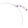 Gema Necklace Mixed Cuts, Multicolored, Rhodium Plated Gema Necklace Mixed Cuts, Multicolored, Rhodium Plated