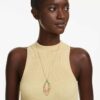 Gema Pendant Mixed Cuts, Multicolored, Gold-Tone Plated Gema Pendant Mixed Cuts, Multicolored, Gold-Tone Plated