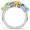 Gema Ring Mixed Cuts, Multicolored, Rhodium Plated