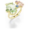 Gema Ring Set (3), Mixed Cuts, Multicolored, Gold-Tone Plated