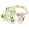 Gema Ring Set (3), Mixed Cuts, Multicolored, Gold-Tone Plated