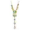 Gema Y Necklace Mixed Cuts, Multicolored, Gold-Tone Plated Gema Y Necklace Mixed Cuts, Multicolored, Gold-Tone Plated