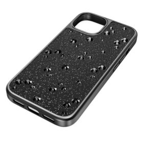 High Smartphone Case Flat Back Crystals, Iphone® 15, Black