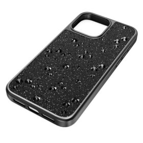 High Smartphone Case Flat Back Crystals, Iphone® 15 Pro Max, Black