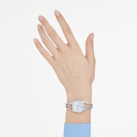 Hyperbola Bangle Watch Swiss Made, Metal Bracelet, Silver Tone, Stainless Steel