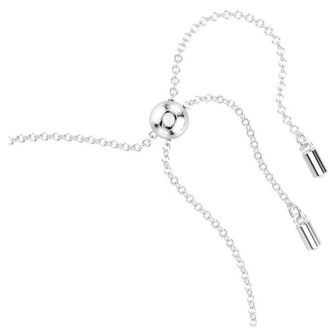 Hyperbola Bracelet Infinity and Heart, White, Rhodium Plated Hyperbola Bracelet Infinity and Heart, White, Rhodium Plated