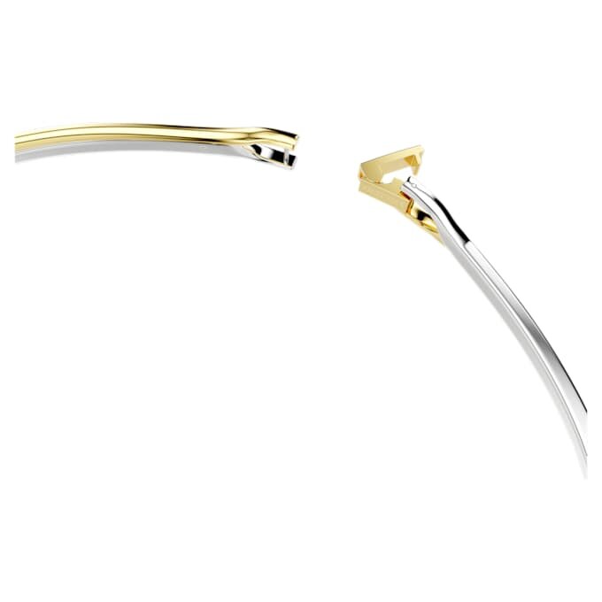 Hyperbola Choker Round Cut, White, Mixed Metal Finish Hyperbola Choker Round Cut, White, Mixed Metal Finish