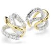 Hyperbola Ear Cuffs Mixed Cuts, White, Mixed Metal Finish Hyperbola Ear Cuffs Mixed Cuts, White, Mixed Metal Finish